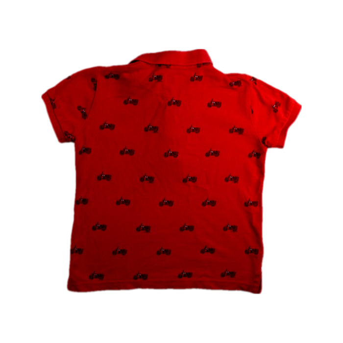 A Red Short Sleeve Polos from Mayoral in size 2T for boy. (Back View)