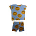A Blue Shorts Sets from Seed in size 2T for boy. (Back View)