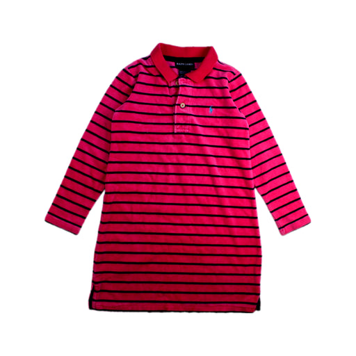 A Pink Long Sleeve Dresses from Ralph Lauren in size 4T for girl. (Front View)