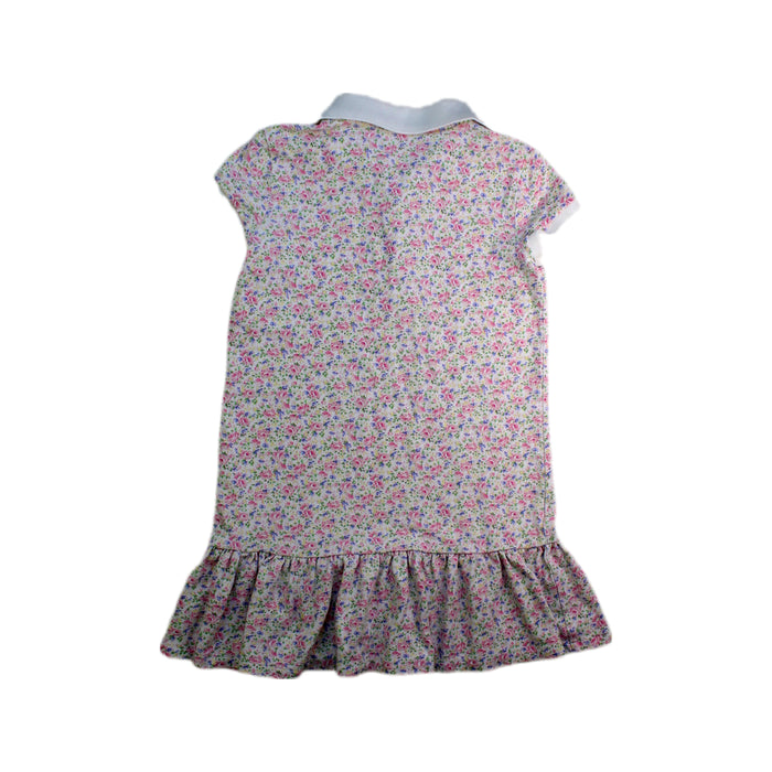 A Pink Short Sleeve Dresses from Polo Ralph Lauren in size 6T for girl. (Back View)