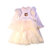 A White Long Sleeve Dresses from Balabala in size 18-24M for girl. (Front View)
