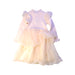 A White Long Sleeve Dresses from Balabala in size 18-24M for girl. (Back View)