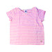 A Pink Short Sleeve T Shirts from Petit Bateau in size 4T for girl. (Front View)