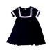 A Navy Short Sleeve Dresses from Petit Bateau in size 4T for boy. (Front View)