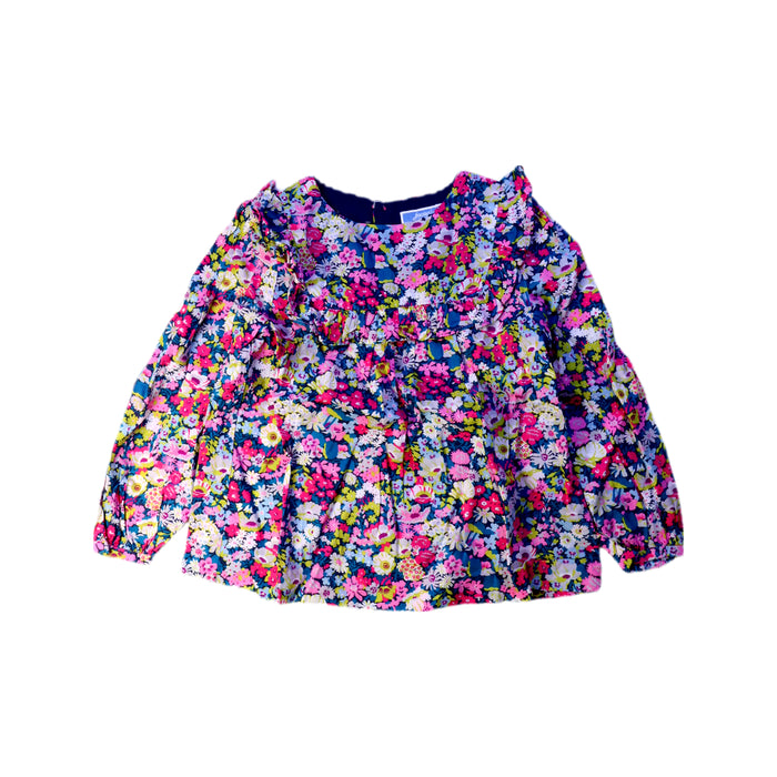 A Multicolour Long Sleeve Tops from Jacadi in size 4T for girl. (Front View)