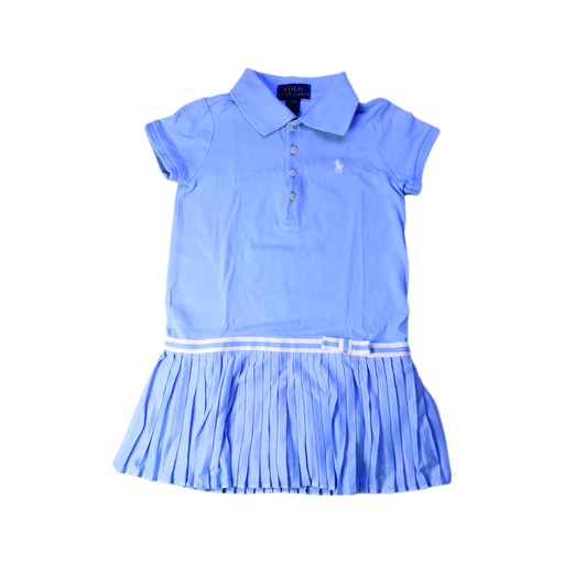 A Blue Short Sleeve Dresses from Polo Ralph Lauren in size 3T for girl. (Front View)