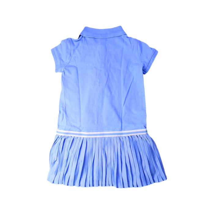 A Blue Short Sleeve Dresses from Polo Ralph Lauren in size 3T for girl. (Back View)