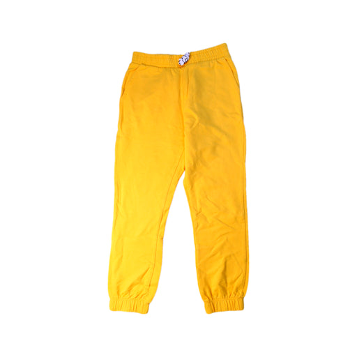 A Yellow Casual Pants from Seed in size 5T for girl. (Front View)