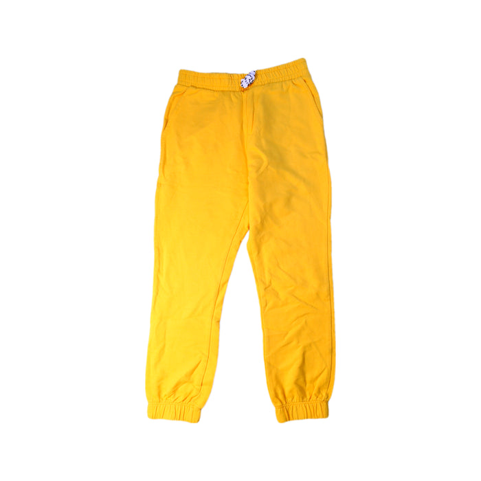 A Yellow Casual Pants from Seed in size 5T for girl. (Front View)