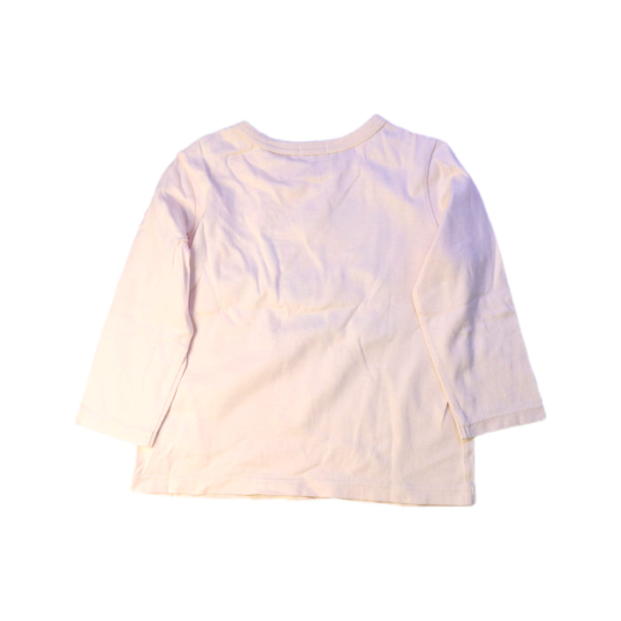 A White Long Sleeve Tops from Miki House in size 18-24M for girl. (Back View)