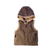 A Brown Outerwear Vests from Aigle in size 6T for neutral. (Front View)