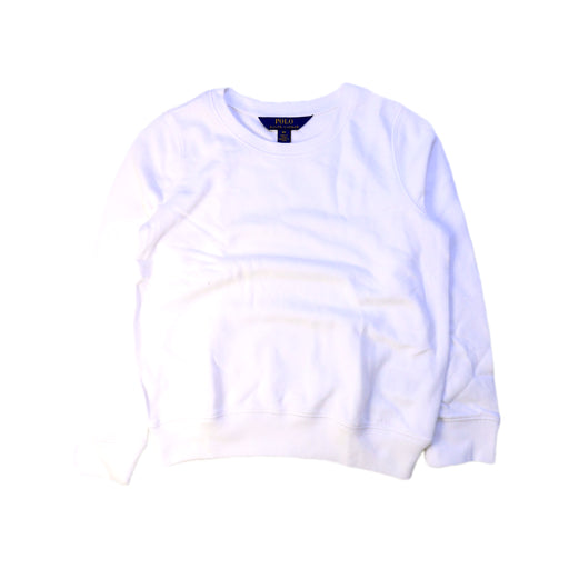 A White Crewneck Sweatshirts from Polo Ralph Lauren in size 6T for neutral. (Front View)