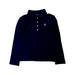 A Navy Long Sleeve Polos from Polo Ralph Lauren in size 5T for girl. (Front View)