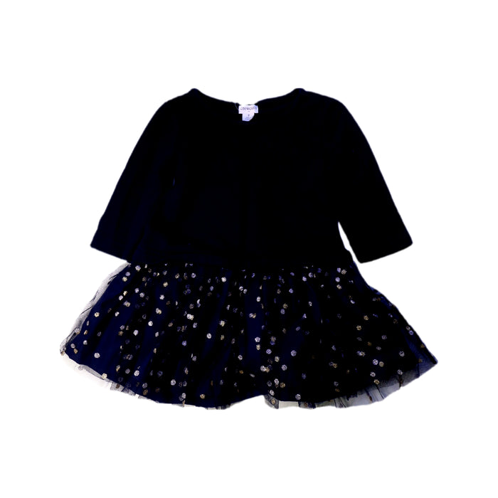 A Black Long Sleeve Dresses from Crewcuts in size 2T for girl. (Front View)