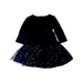 A Black Long Sleeve Dresses from Crewcuts in size 2T for girl. (Back View)