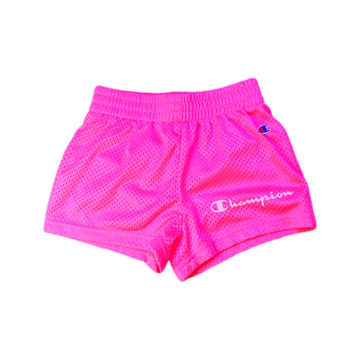 A Pink Shorts from Champion in size 4T for girl. (Front View)