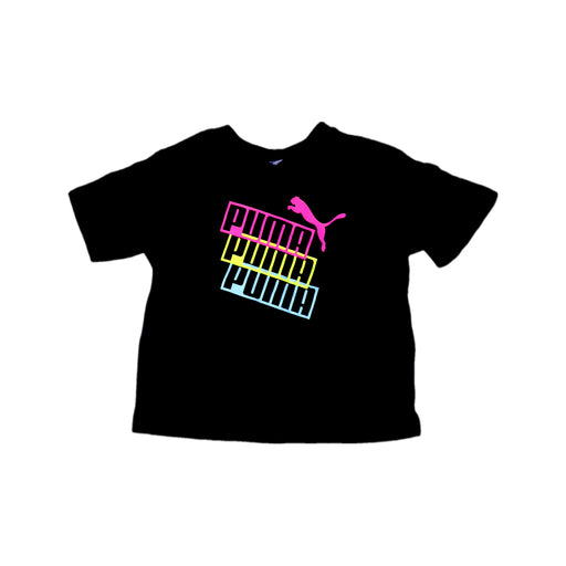 A Black Short Sleeve T Shirts from Puma in size 5T for girl. (Front View)