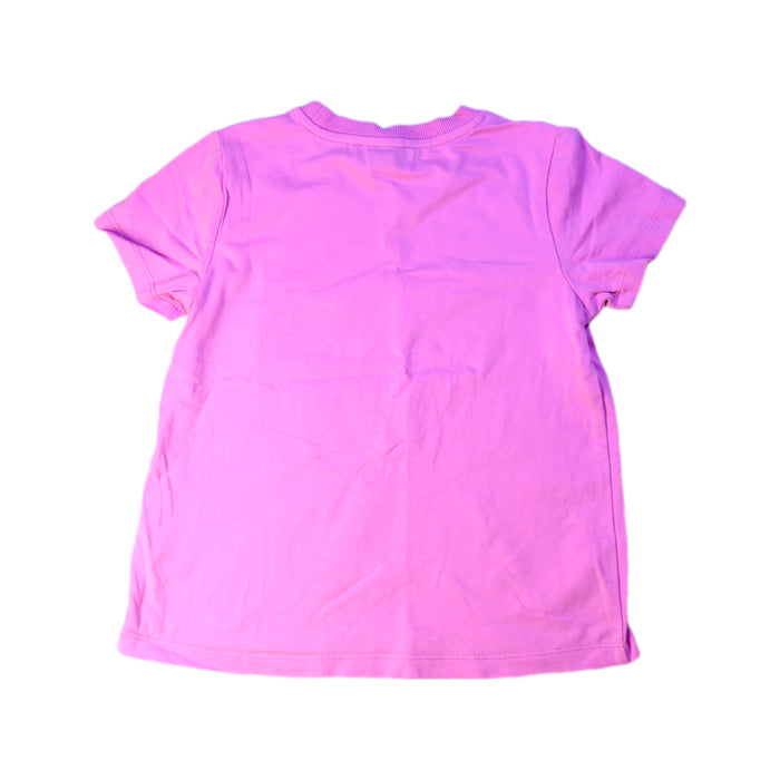 A Pink Short Sleeve T Shirts from Moschino in size 4T for girl. (Back View)