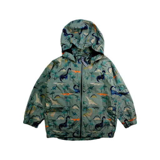 A Green Rain Jackets from Color Kids in size 13Y for boy. (Front View)