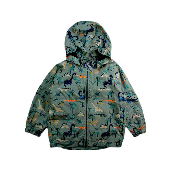 A Green Rain Jackets from Color Kids in size 13Y for boy. (Front View)