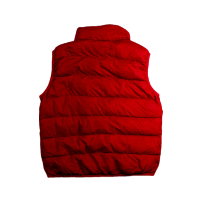 A Red Outerwear Vests from Mont-bell in size 2T for girl. (Back View)