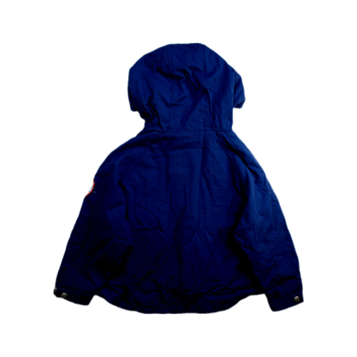 A Blue Lightweight Jackets from Kingkow in size 4T for boy. (Back View)