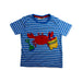 A Blue Short Sleeve T Shirts from Jojo Maman Bébé in size 2T for boy. (Front View)