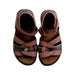 A Pink Sandals from Old Soles in size 4T for girl. (Back View)