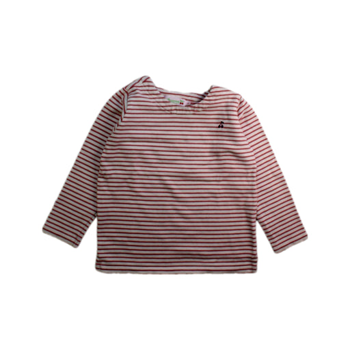 A Red Long Sleeve T Shirts from Bonpoint in size 3T for girl. (Front View)