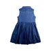 A Blue Sleeveless Dresses from Bonpoint in size 6T for girl. (Back View)