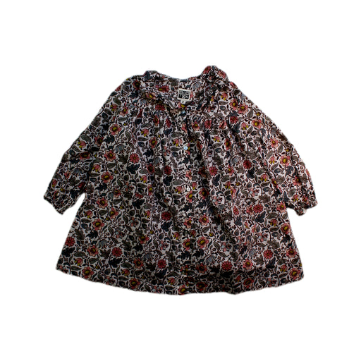 A Multicolour Long Sleeve Dresses from Bonton in size 2T for girl. (Front View)