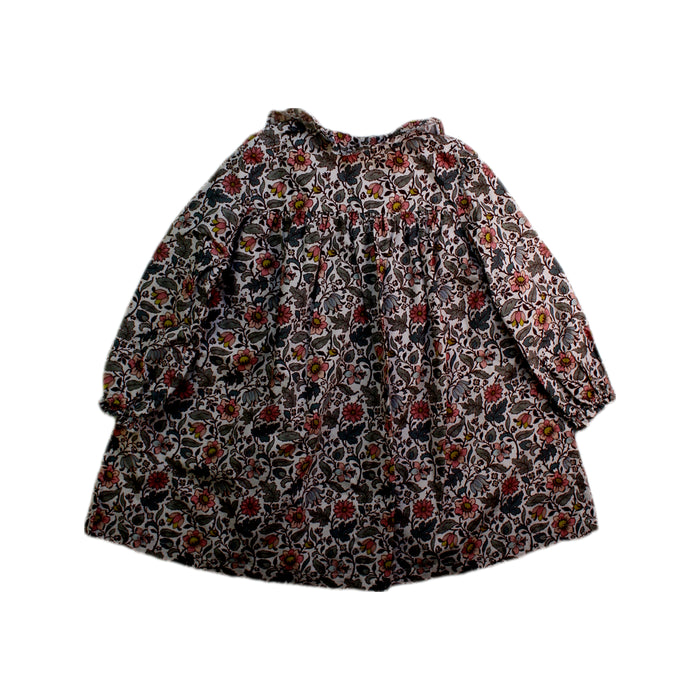 A Multicolour Long Sleeve Dresses from Bonton in size 2T for girl. (Back View)