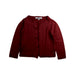 A Burgundy Cardigans from Bonpoint in size 3T for girl. (Front View)