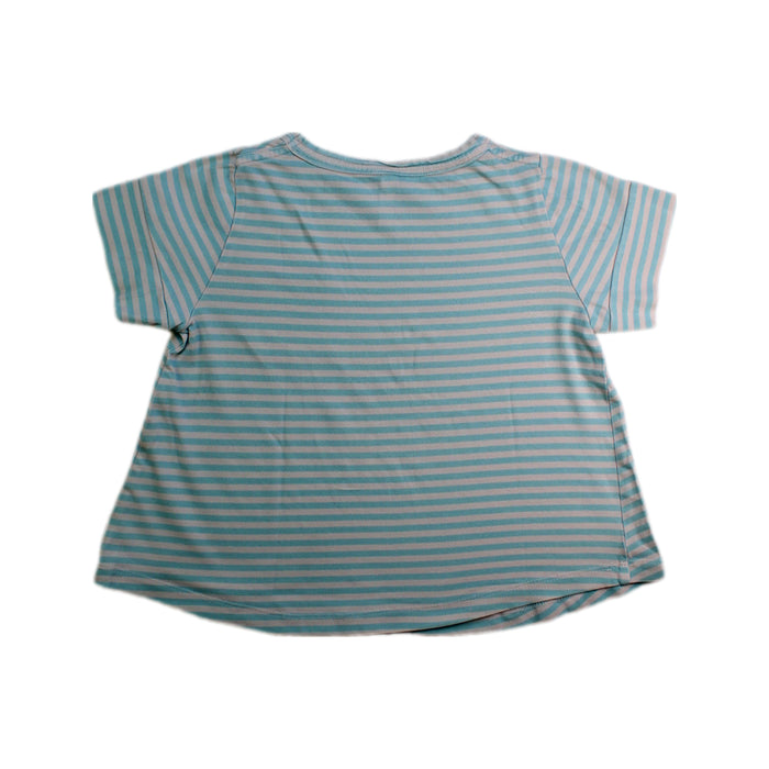 A Blue Short Sleeve T Shirts from Zimmermann in size 4T for girl. (Back View)