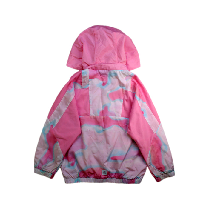 A Pink Rain Jackets from Adidas in size 5T for girl. (Back View)