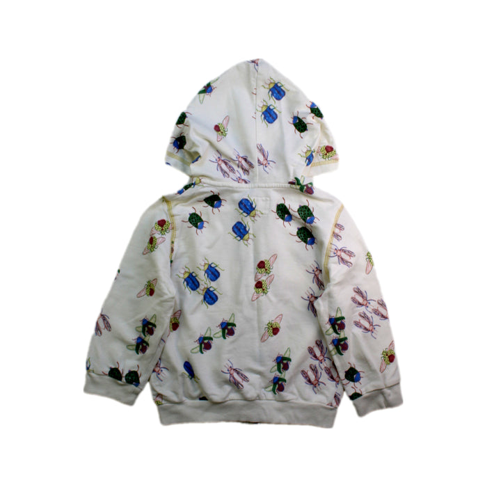 A White Hooded Sweatshirts from Gingersnaps in size 3T for boy. (Back View)