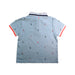 A Blue Short Sleeve Polos from Jacadi in size 6T for boy. (Back View)