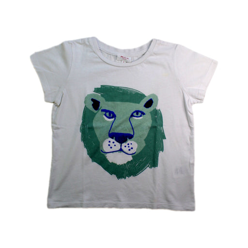 A White Short Sleeve T Shirts from Seed in size 5T for boy. (Front View)