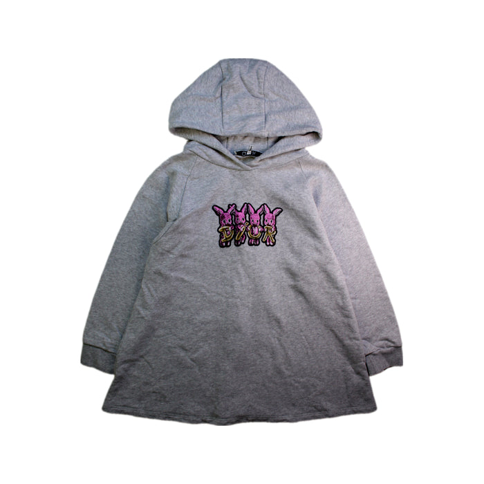 A Grey Sweater Dresses from Dior in size 6T for girl. (Front View)