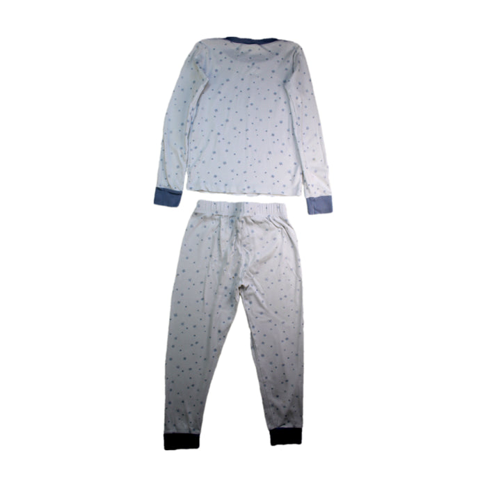A White Pyjama Sets from Lake Pajamas in size 6T for neutral. (Back View)