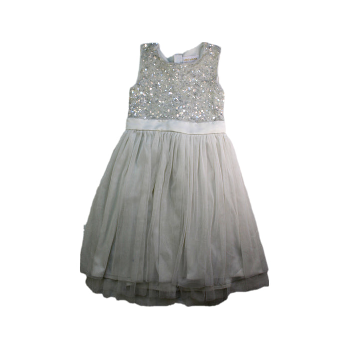 Silver Mini Maya Sparkly Sleeveless Dress 5-6T Retykle Silver Mini Maya Sparkly Sleeveless Dress 5-6T Retykle