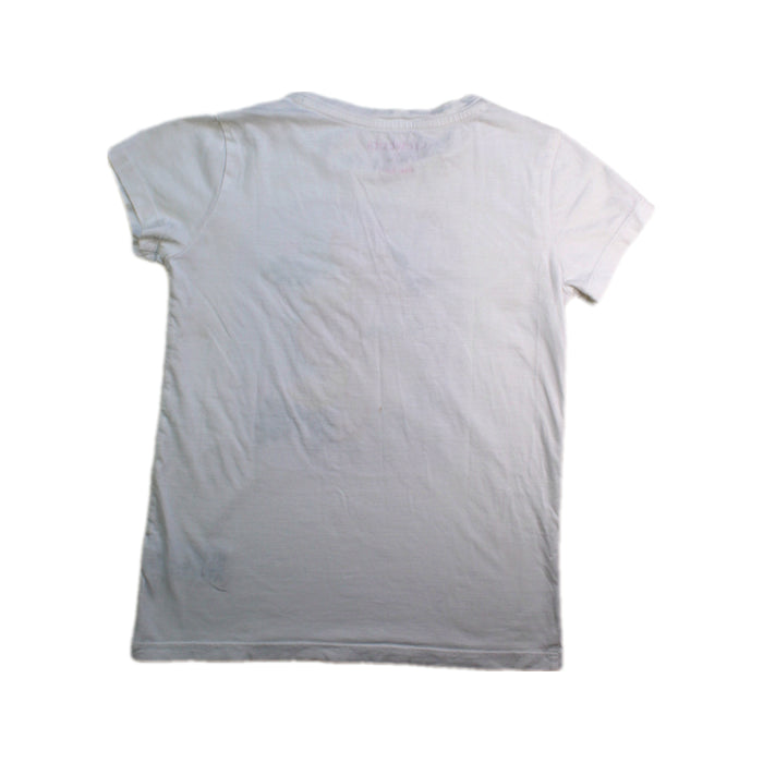 A White Short Sleeve T Shirts from Crewcuts in size 6T for girl. (Back View)
