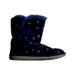 A Purple Booties from UGG in size 6T for girl. (Front View)