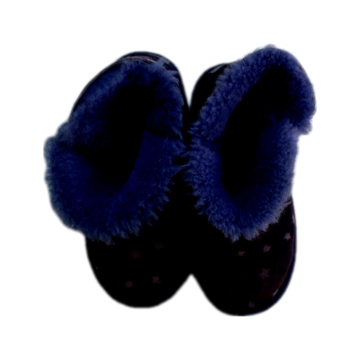 A Purple Booties from UGG in size 6T for girl. (Back View)