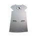 A White Short Sleeve Dresses from Janie & Jack in size 12Y for girl. (Front View)