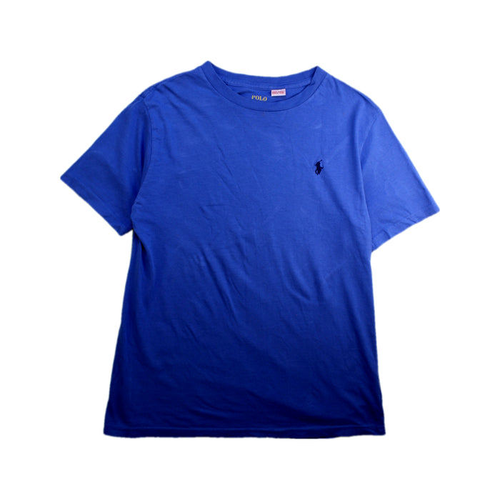 A Blue Short Sleeve T Shirts from Polo Ralph Lauren in size 14Y for boy. (Front View)