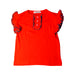 A Orange Short Sleeve Tops from Misha & Puff in size 5T for girl. (Front View)