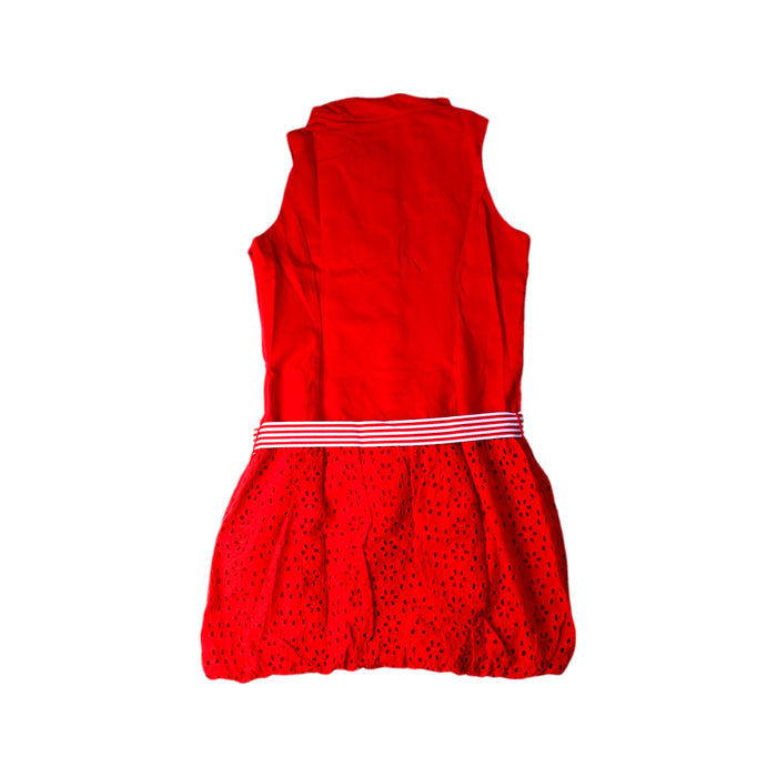 A Red Sleeveless Dresses from Nicholas & Bears in size 6T for girl. (Back View)