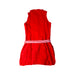 A Red Sleeveless Dresses from Nicholas & Bears in size 6T for girl. (Back View)