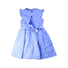 A Blue Sleeveless Dresses from Rachel Riley in size 5T for girl. (Back View)